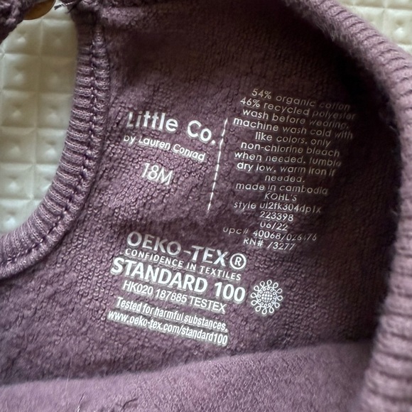 Little Co.|Baby girl Muted boho long sleeve Dress,super soft•••organic cotton - Picture 7 of 7